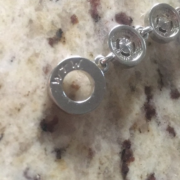 M4M Silver tone Toggle Bracelet w/ colored stones - Picture 6 of 6